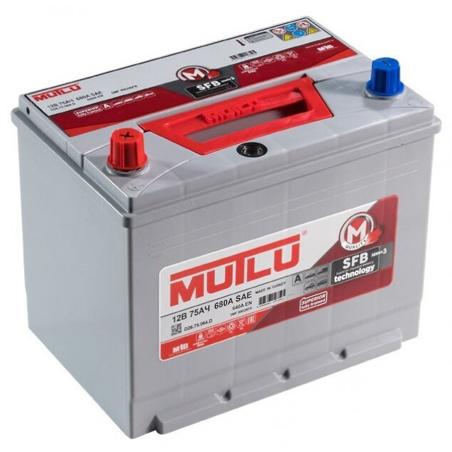 MUTLU 75 D26.75.064.D MUTLU- 12V 75 Ah 640 (EN) н.кр.