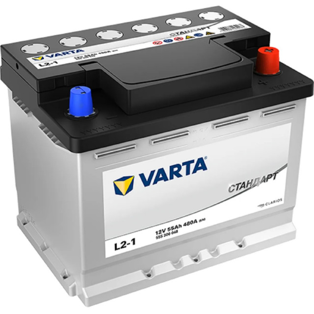 VARTA Стандарт 55e 6СТ-55.0 L2-1  VARTA Стандарт 555300048 