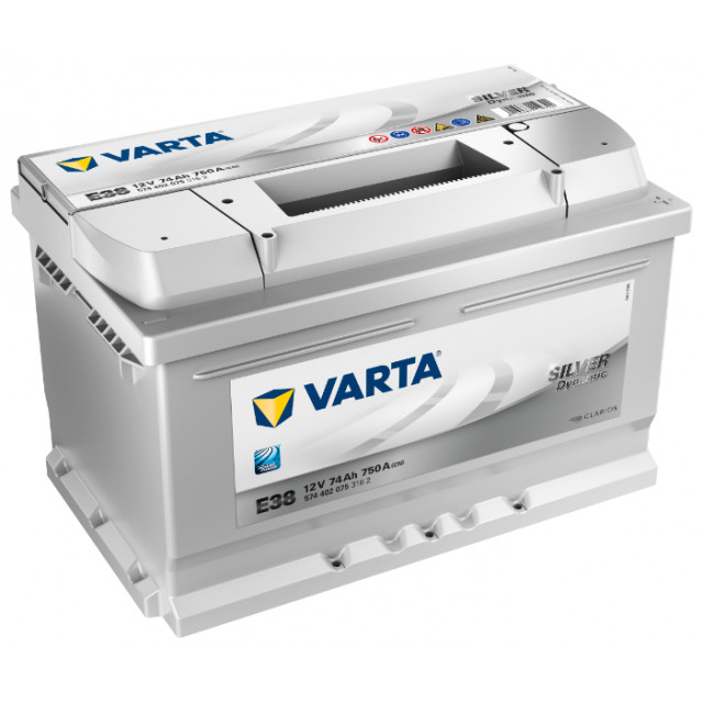 VARTA 74е 574 402 075 Silver dynamic-74Ач (E38)