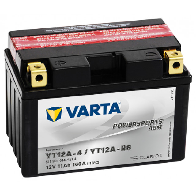 VARTA 11Ah Varta 12V 511 901 014 A514 AGM