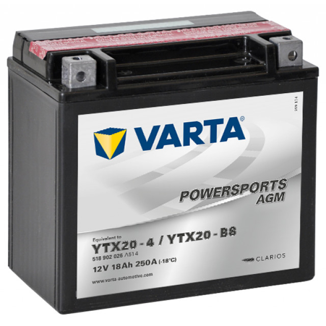 VARTA 18Ah Varta 12V 518 902 026 A514 AGM