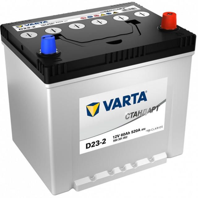 VARTA Стандарт 60e 6СТ-60.0 D23-2  VARTA Стандарт 560301052