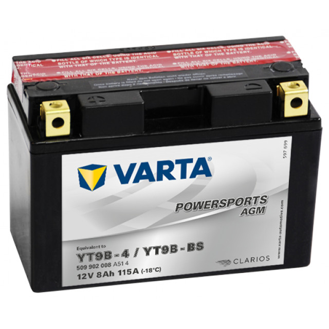 VARTA 8Ah Varta 12V 509 902 008 A514 AGM