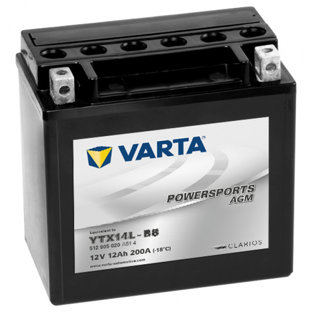 VARTA 12Ah Varta 12V 512 905 020 A514 AGM 