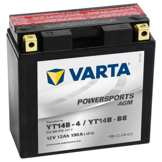 VARTA 12Ah Varta 12V 512 903 013 A514 AGM